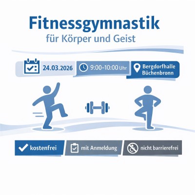 Fitnessgymnastik für Körper und Geist in Büchenbronn am 24. März